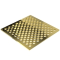 Newport Brass 6" Square Shower Drain in Forever Brass (Pvd) 233-607/01